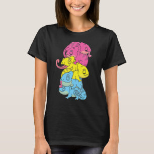 Camiseta Bandera Pansexual Orgullo de género Lgbtq Chameleo