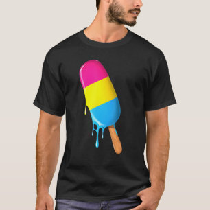 Camiseta Bandera Pansexual Pansexual De La Crema De Hielo P
