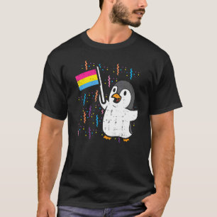 Camiseta Bandera Pansexual Pingüino Cute Pan Orgullo Lgbtq