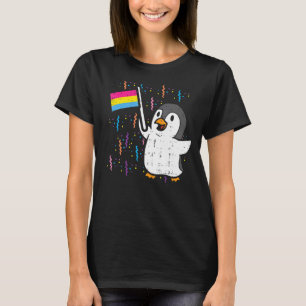 Camiseta Bandera Pansexual Pingüino Cute Pan Orgullo Lgbtq 