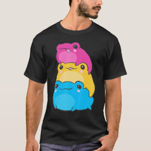 Camiseta Bandera Pansexual Ranas de color Sutil Orgullo Pan