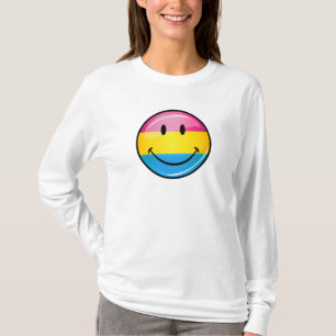 Camiseta Bandera Pansexual sonriente del orgullo
