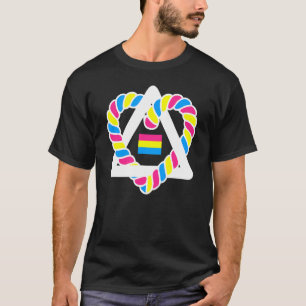 Camiseta Bandera Pansexual Triángulo Corazón LGBT Pan Pride