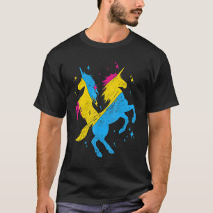 Camiseta Bandera Pansexualidad Magica Unicornio Lgbt Orgull