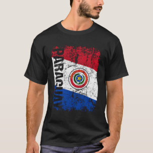 Camiseta Bandera paraguaya angustiada Paraguay