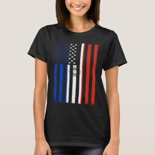 Camiseta Bandera paraguaya vintage americana dentro de mí E