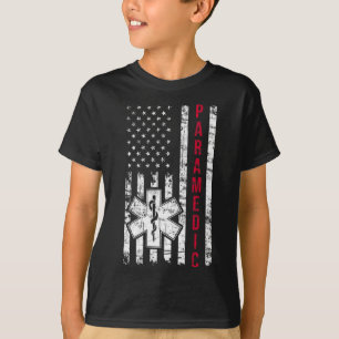 Camiseta Bandera Paramédica Estadounidense Día de la Indepe