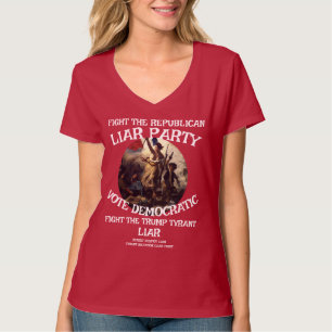 CAMISETA BANDERA PARTIDISTA REPUBLICANA MENTIROSA EEUU PATR