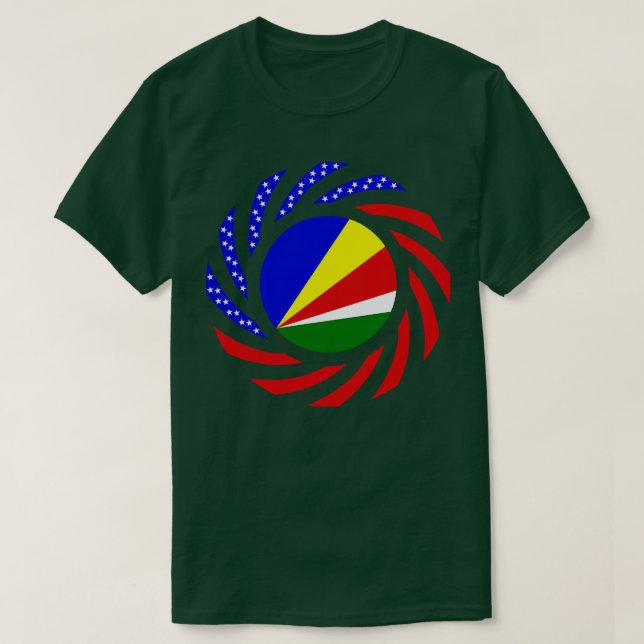 Camiseta Bandera patrimonial multinacional norteamericana d (Diseño del anverso)