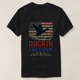 Camiseta Bandera patriota americana: Cazando libertad con p
