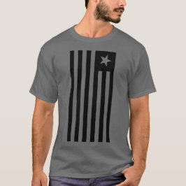 CAMISETA BANDERA PATRIOTA NEGRA Y BLANCA