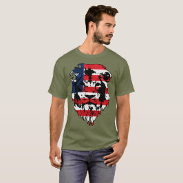 CAMISETA BANDERA PATRIOTA ROJO BLANCO Y AZUL