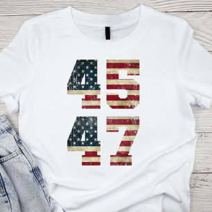Camiseta Bandera Patriótica Americana 45 y 47