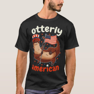 Camiseta Bandera Patriótica Americana 4 de julio de Otter