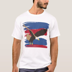 Camiseta Bandera Patriótica Americana de EE. UU. Águila