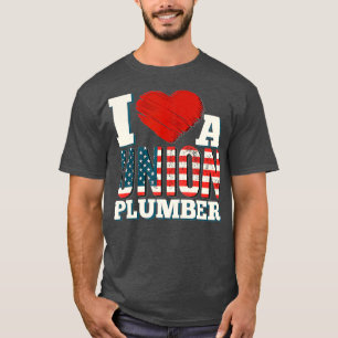 Camiseta Bandera Patriótica Americana de Union Plumber