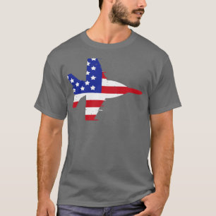 Camiseta Bandera Patriótica Americana Super Hornet FA18