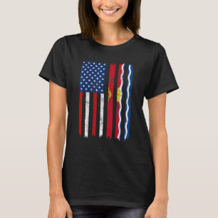 Camiseta Bandera Patriótica Americana Vintage y Bandera Kir