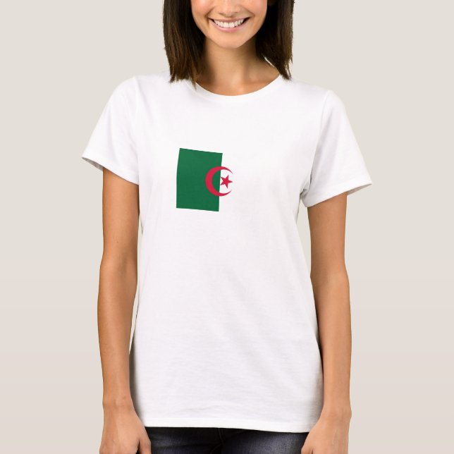 Camiseta Bandera patriótica argelina (Anverso)