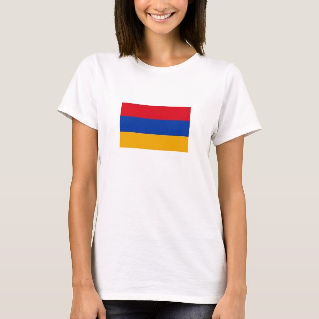 Camiseta Bandera patriótica armenia (Anverso)