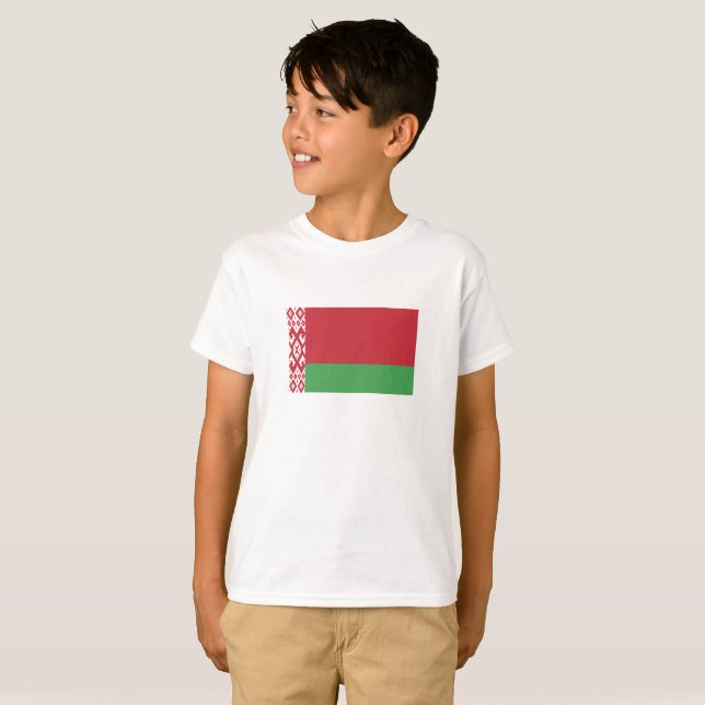 Camiseta Bandera patriótica bielorrusa (Anverso completo)