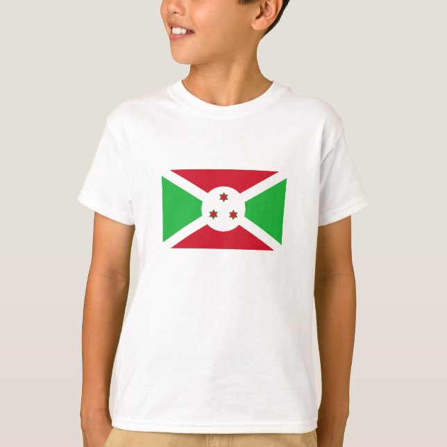 Camiseta Bandera patriótica burundesa (Anverso)