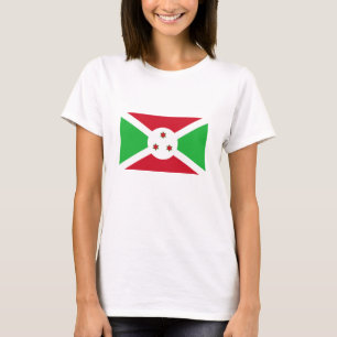 Camiseta Bandera patriótica burundesa