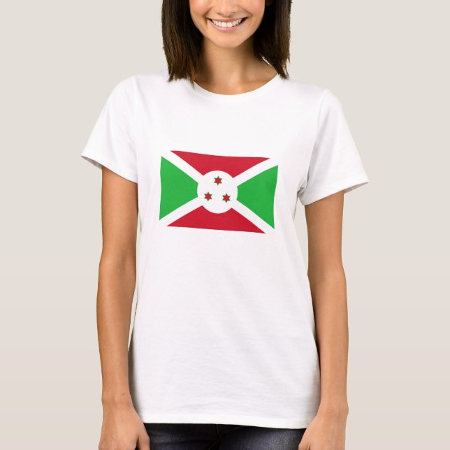 Camiseta Bandera patriótica burundesa (Anverso)