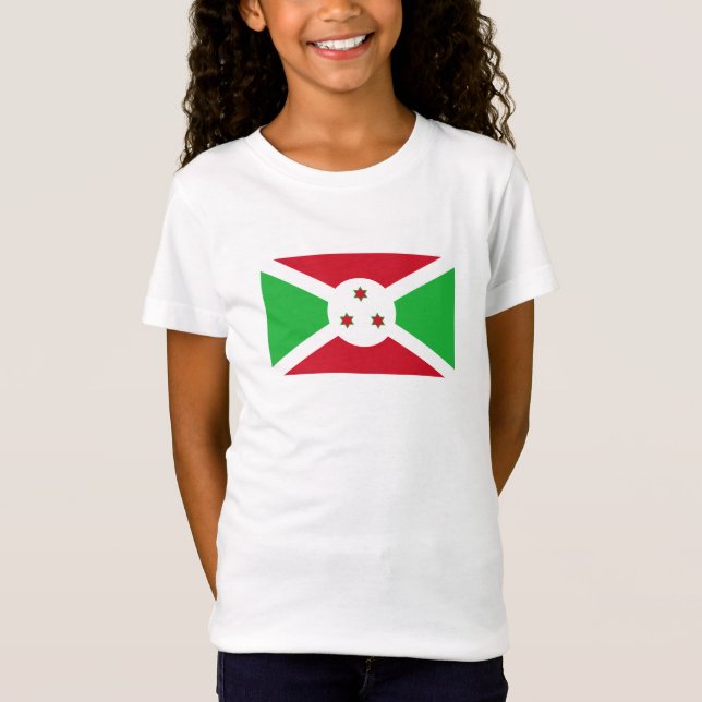Camiseta Bandera patriótica burundesa (Anverso)