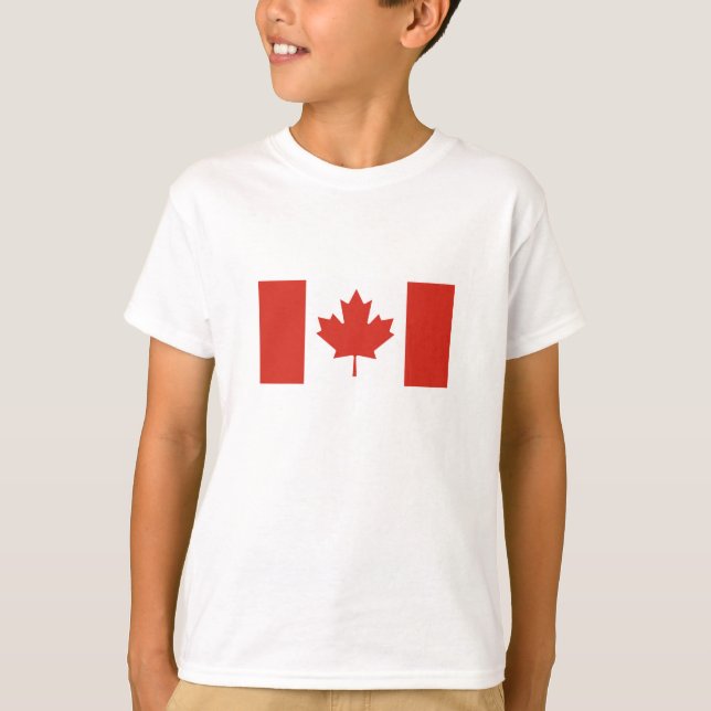 Camiseta Bandera Patriótica Canadiense (Anverso)