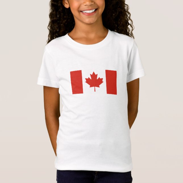 Camiseta Bandera Patriótica Canadiense (Anverso)