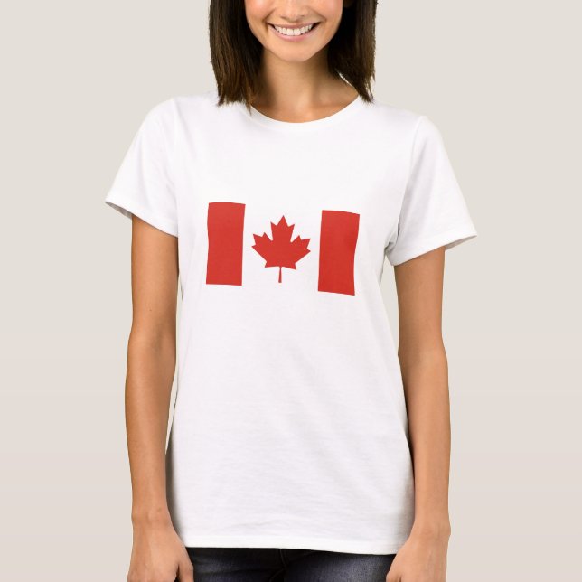 Camiseta Bandera Patriótica Canadiense (Anverso)