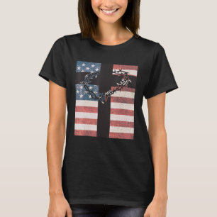 Camiseta Bandera Patriótica Cristiana Americana