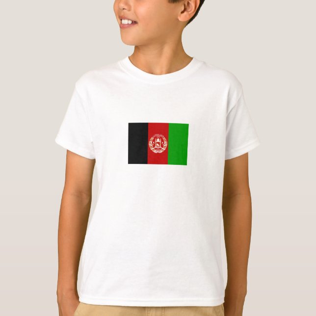 Camiseta Bandera patriótica de Afganistán (Anverso)