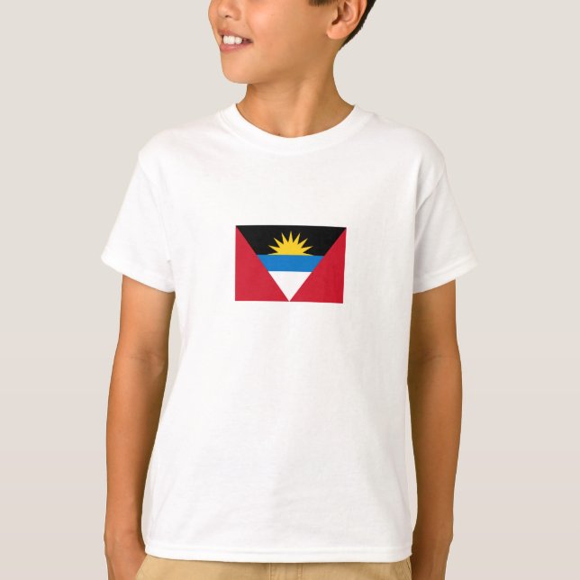 Camiseta Bandera Patriótica de Antigua y Barbuda (Anverso)