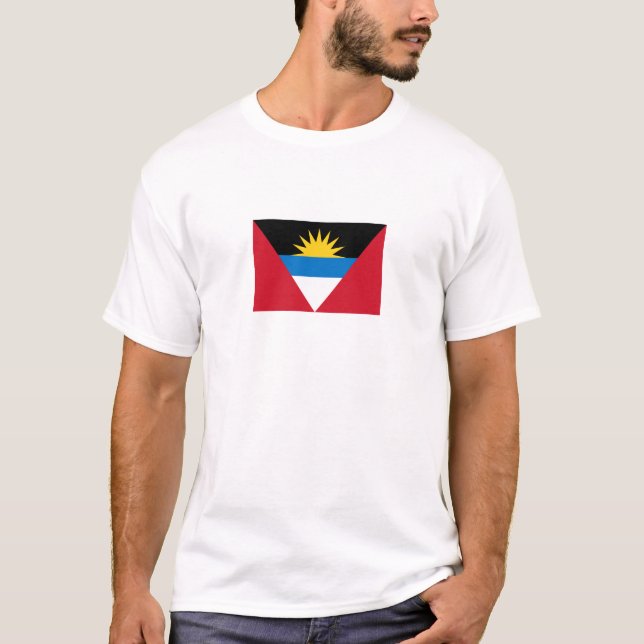 Camiseta Bandera Patriótica de Antigua y Barbuda (Anverso)