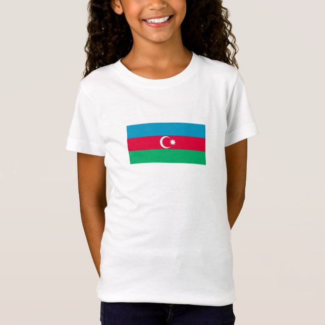 Camiseta Bandera patriótica de Azerbaiyán (Anverso)