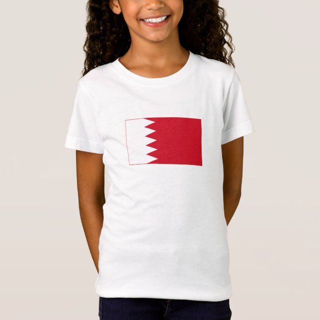 Camiseta Bandera Patriótica de Bahréin (Anverso)