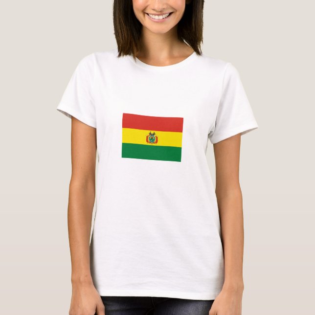 Camiseta Bandera Patriótica de Bolivia (Anverso)