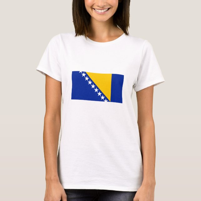 Camiseta Bandera patriótica de Bosnia y Herzegovina (Anverso)
