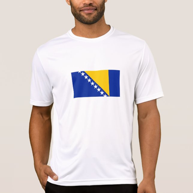 Camiseta Bandera patriótica de Bosnia y Herzegovina (Anverso)