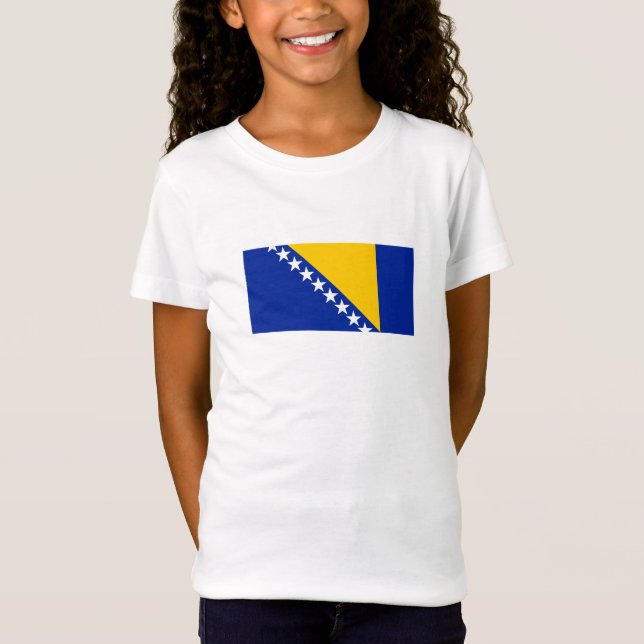 Camiseta Bandera patriótica de Bosnia y Herzegovina (Anverso)