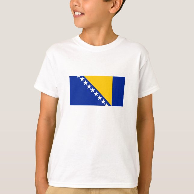 Camiseta Bandera patriótica de Bosnia y Herzegovina (Anverso)