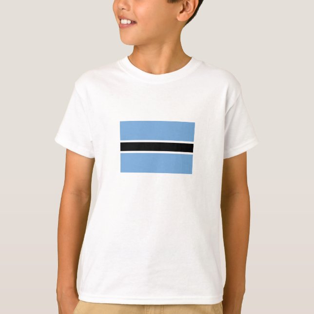 Camiseta Bandera patriótica de Botsuana (Anverso)