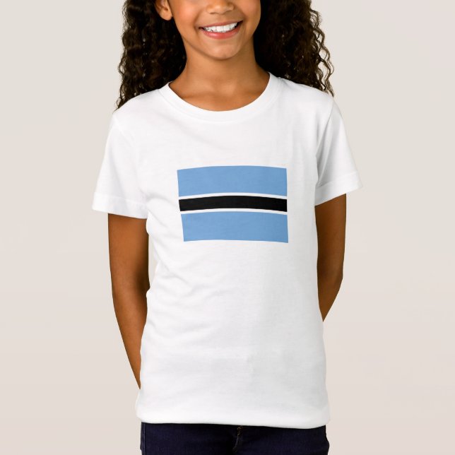 Camiseta Bandera patriótica de Botsuana (Anverso)