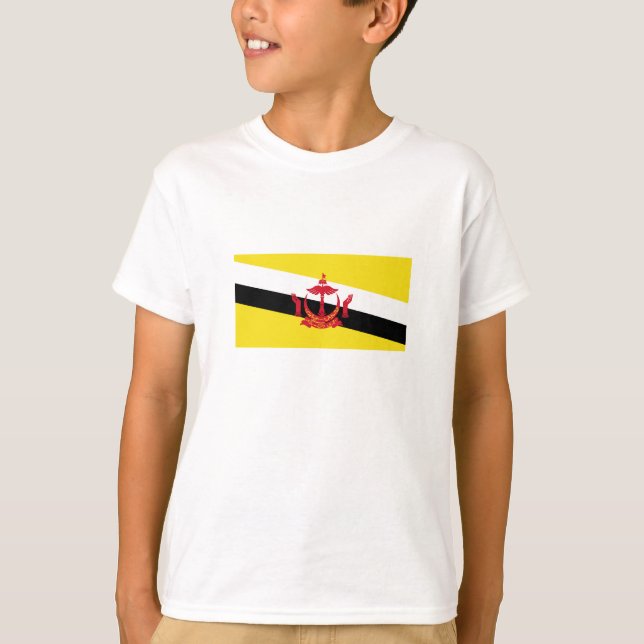 Camiseta Bandera Patriótica De Brunei (Anverso)