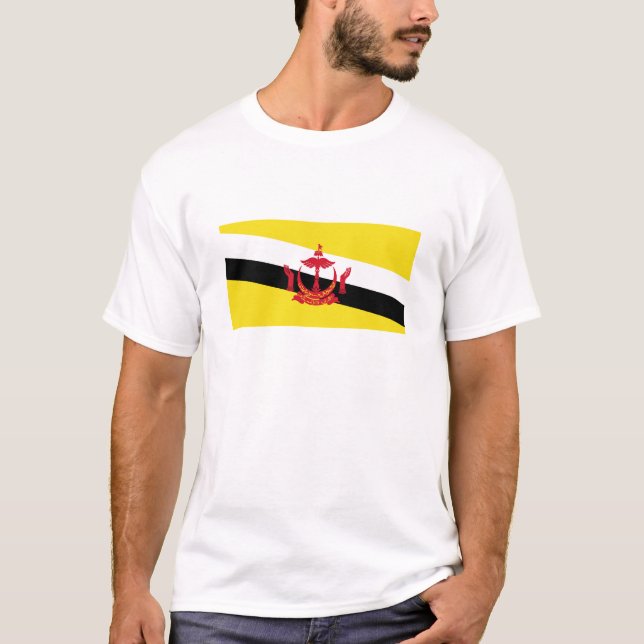 Camiseta Bandera Patriótica De Brunei (Anverso)