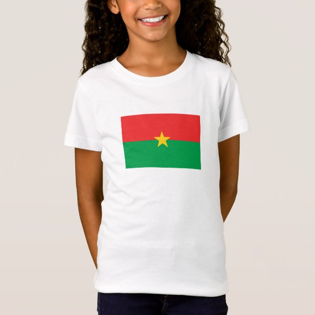 Camiseta Bandera patriótica de Burkina Faso (Anverso)