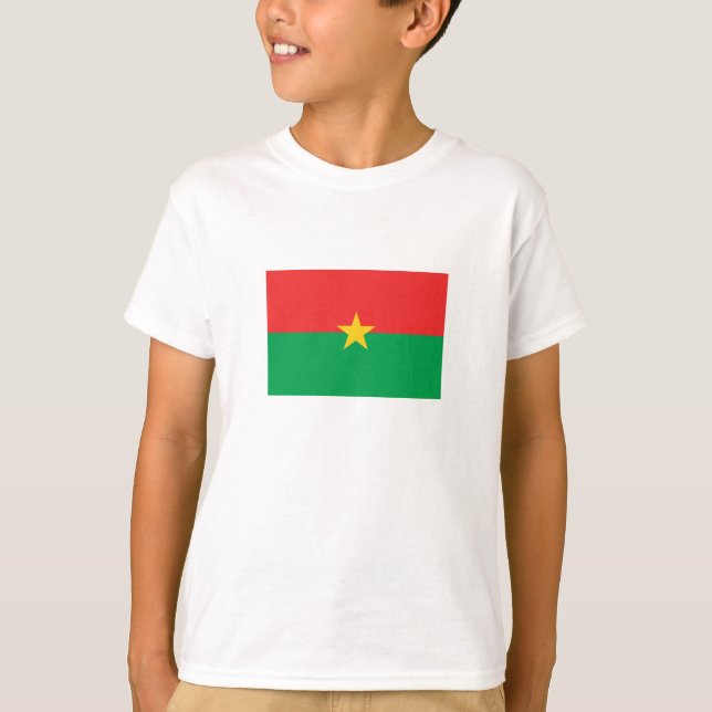 Camiseta Bandera patriótica de Burkina Faso (Anverso)