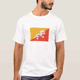 Camiseta Bandera patriótica de Bután